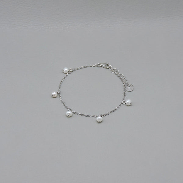 Small Jewelry Chain Bracelet | Silver / Pearl