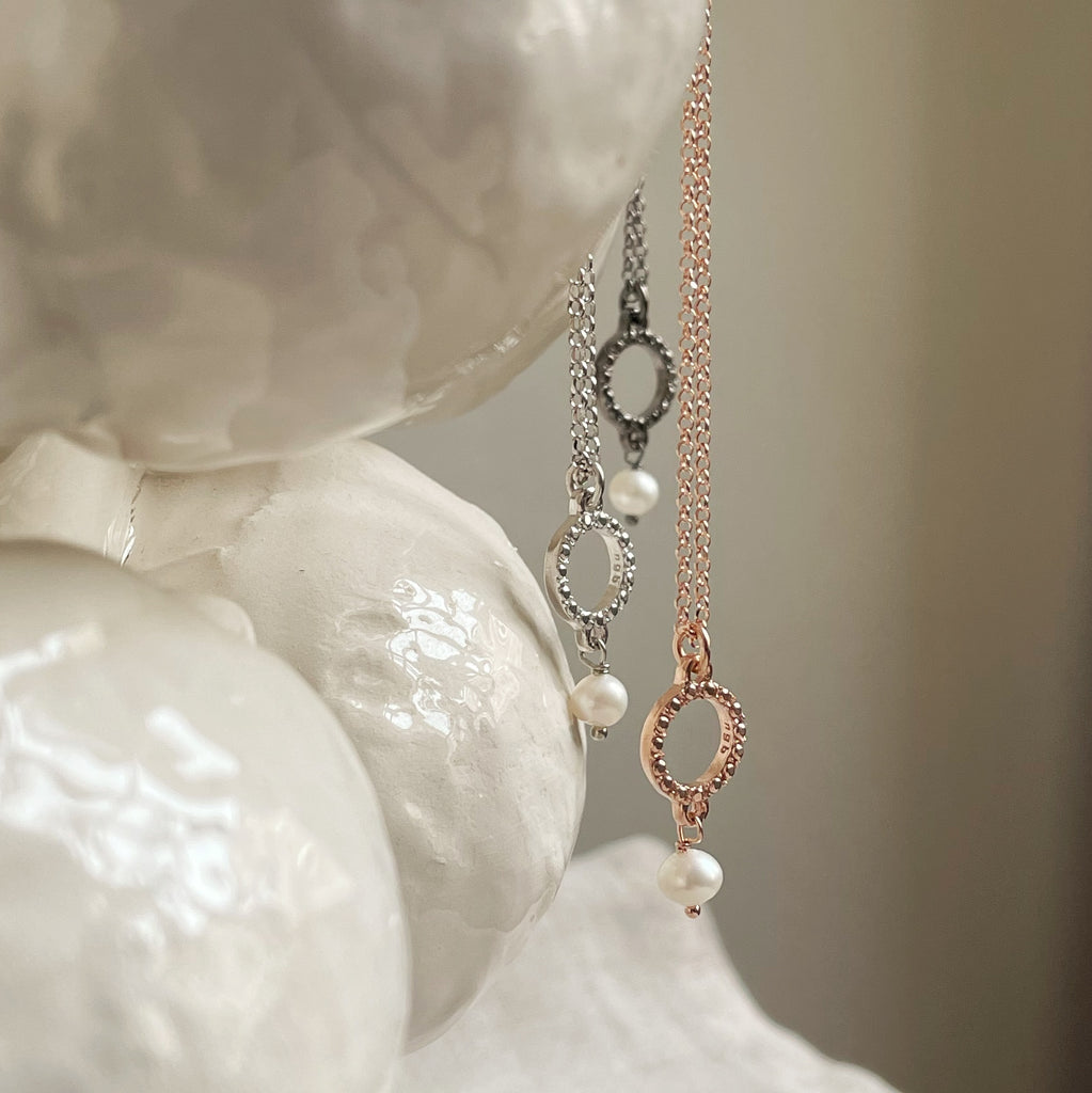 Ngb Jewels - Circle and Pearl Necklace