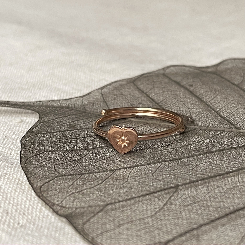 Ngb Jewels - Small Boho Heart Ring