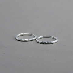 Ngb Jewels - Diamond Cut Hoop Earrings