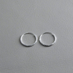 Ngb Jewels - Diamond Cut Hoop Earrings