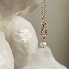 Ngb Jewels - Circle and Pearl Necklace