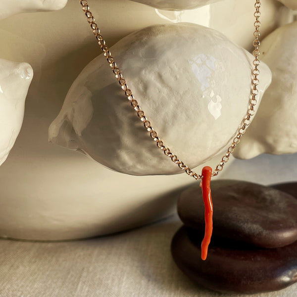 Red Dream Necklace | Rose Gold