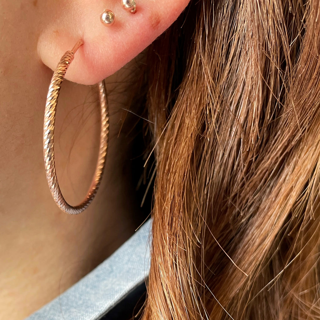 Ngb Jewels - Diamond Cut Large Earrings